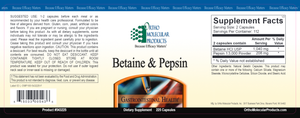 Betaine & Pepsin 225 caps