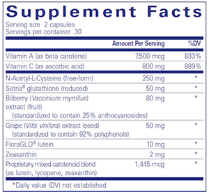 Macular Support Formula 60 caps